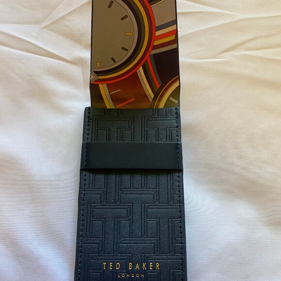 Vintage TED BAKER London Eyeglasses Sunglasses Soft Case Rubber, Blue, Like New - Picture 4 of 5